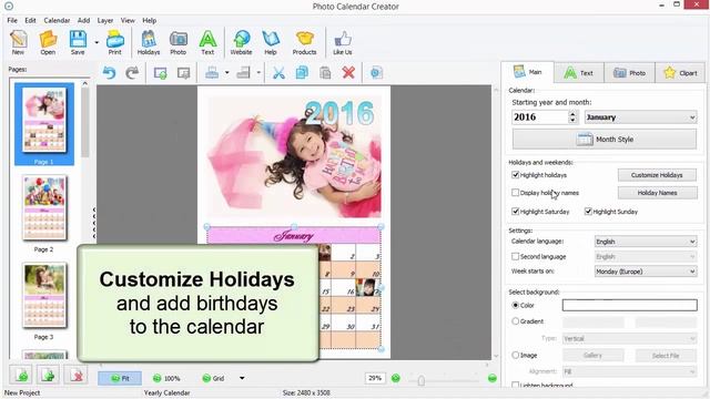 How to Make a Birthday Calendar with Pictures смотреть онлайн