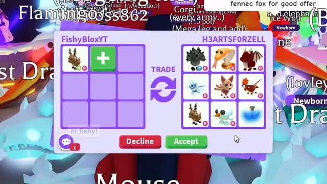 Trading NEON GINGERBREAD REINDEER in Adopt Me! смотреть онлайн