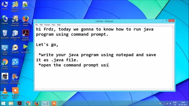 how to compile and run Java program using Command Prompt смотреть онлайн