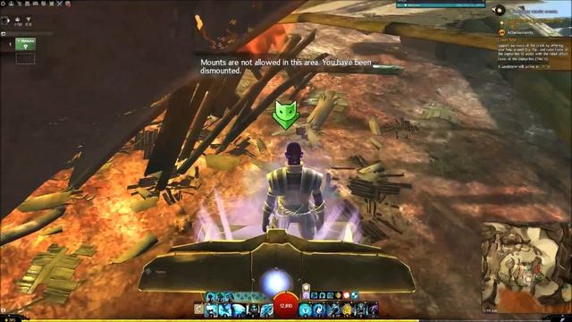 Guild Wars 2: Dry Top Jumping Puzzle and Diving Board Skip with Skyscale смотреть онлайн