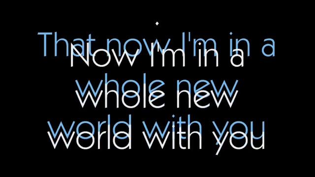 A Whole New World Karaoke IMPROVED смотреть онлайн