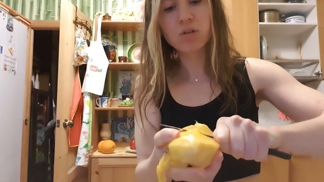 КАК ЧИСТИТЬ И ЕСТЬ ЖЕЛТОЕ МАНГО ☕ вкусная дегустация смотреть онлайн