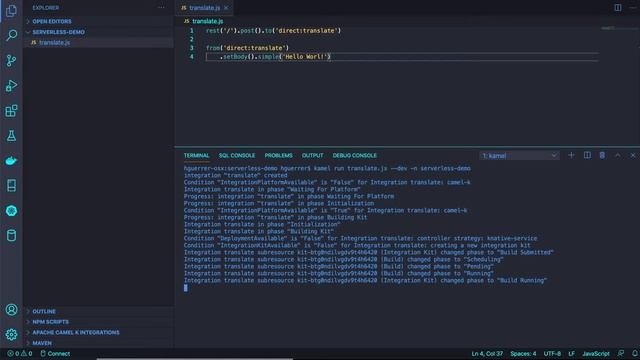 Writing serverless Functions with Camel K and Knative смотреть онлайн