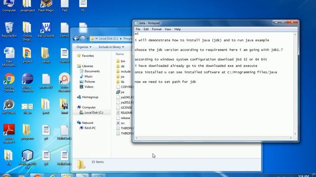 How to install java (JDK) on windows 7 and run java example смотреть онлайн