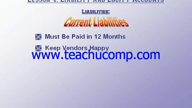 Accounting Tutorial Liabilities Training Lesson 4.1 смотреть онлайн