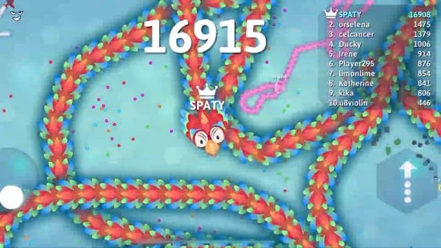 SNAKE.IO ? SPATY WOW ! EPIC RUNNING TROPIC KING FEATHER BOA ? Best Snake Party Zero To Hero Gamepla