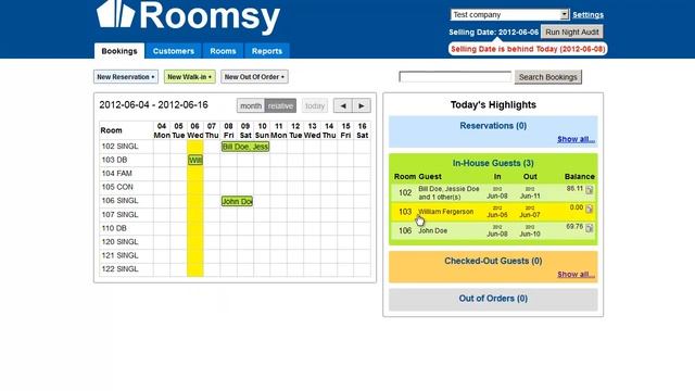 Roomsy tutorial - Night audit settings смотреть онлайн