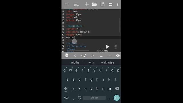 CSS Radio button effect | Radio button | HTML CSS on mobile. смотреть онлайн