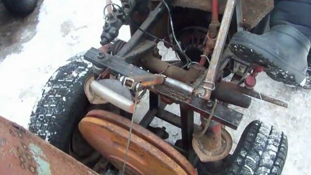 Снегоочиститель из мини-трактора ! :) смотреть онлайн