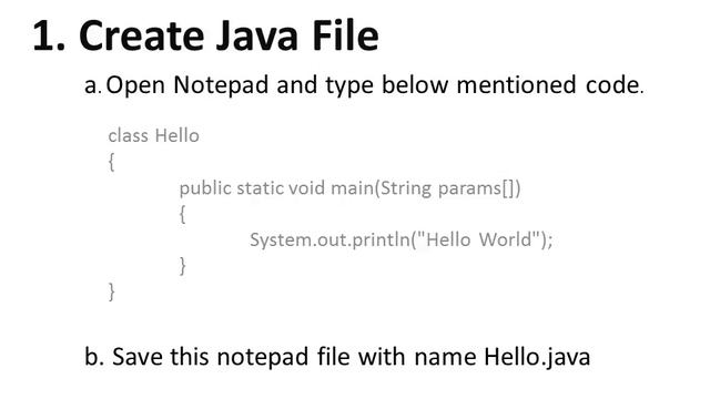 Java Hello World Program смотреть онлайн