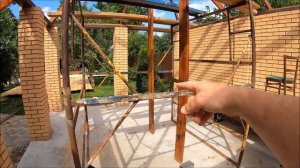 Вальмовая кровля на беседке - это просто.