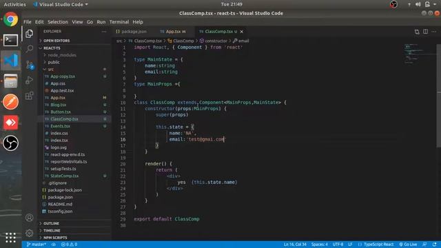 Class Component | #8 | React Tutorial with TypeScript in Hindi смотреть онлайн