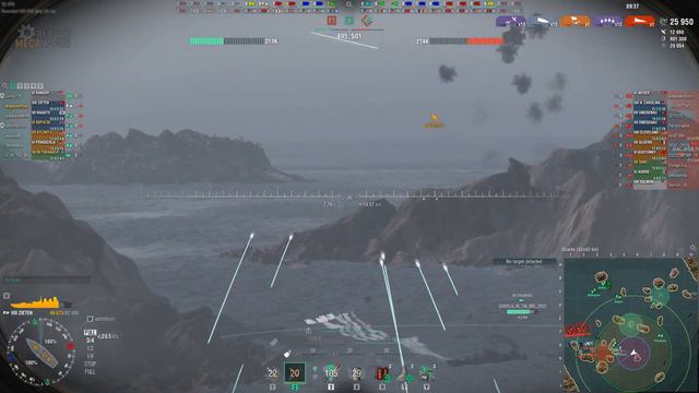 Zieten 5 Kills & 94k Damage | World of Warships Gameplay смотреть онлайн
