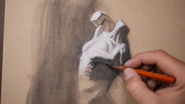 Charcoal Drawing Tutorial смотреть онлайн