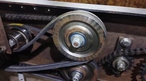 Обзор конструкции борт-поворотной платформы. Реверс на ремнях. До "мини думпер" ещё далеко :)