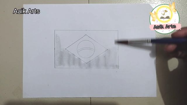 brazil flag drawing | how to draw brazil flag | brazil flag drawing easy step by step смотреть онлайн