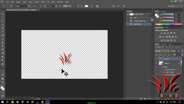 How to make watermark for/Logo for youtube chanel/adobe photoshop cs6 2017 смотреть онлайн