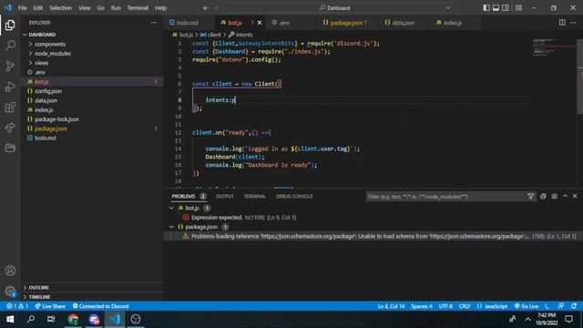 #6 LINKING DISCORD BOT WITH DASHBOARD смотреть онлайн