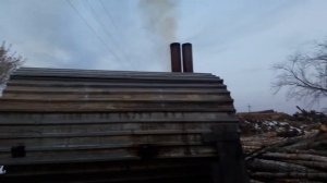 Производство древесного угля! Поставили новые бочки!