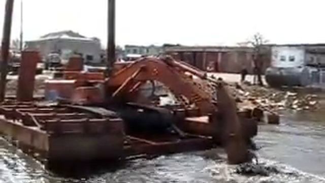 Понтон экскаваторный смотреть онлайн
