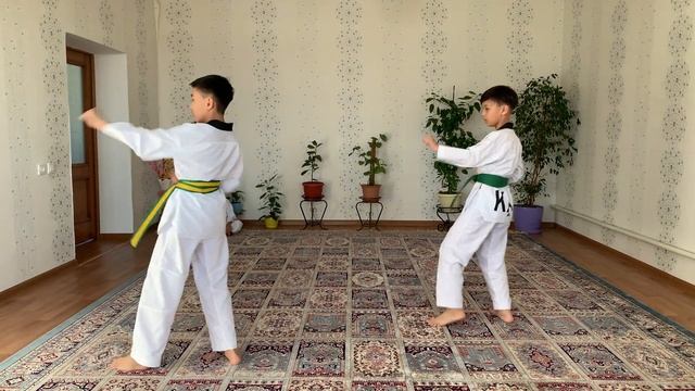 4 Пхумсэ - Тэгук Са Джян тхэквондо (пумсе таеквон-до) Taekwondo Poomsae смотреть онлайн