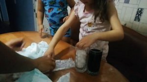 Опыт №6 «вода и наполнитель для памперса»