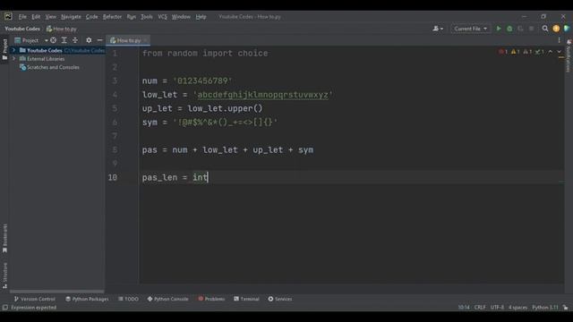 Password Generator in Python смотреть онлайн