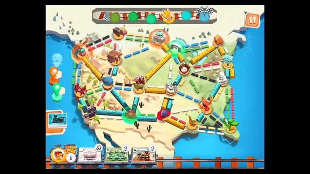 Ticket to Ride First Journey: iOS iPad Gameplay Walkthrough (by Asmodee Digital) смотреть онлайн