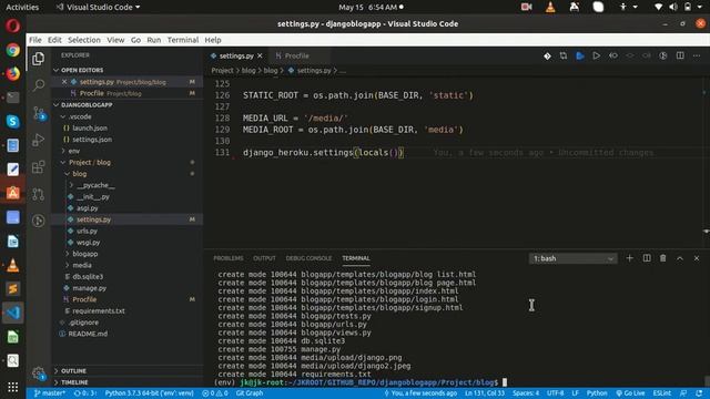 Django Day 8 Deploy Django App to HEROKU , Django The Easy Way 2020 смотреть онлайн