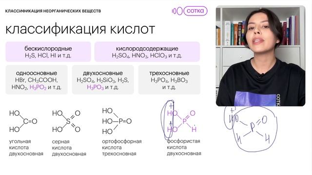 Классификация кислот | 8-11 классы смотреть онлайн