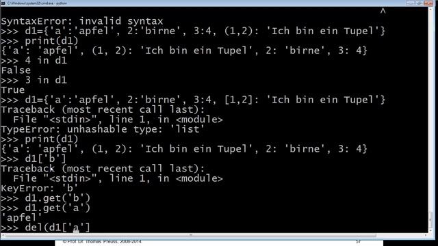 Python 01-18: Dictionaries смотреть онлайн