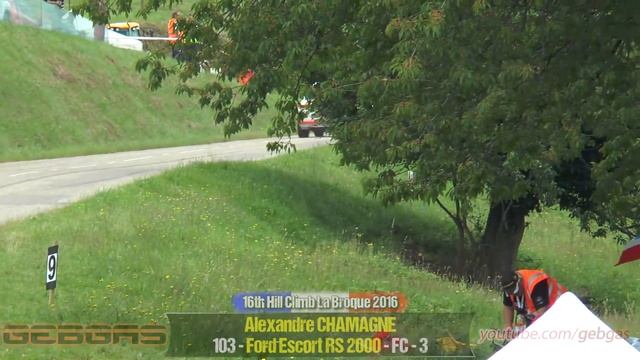 Ford Escort RS 2000 Mk2 - Alexandre CHAMAGNE - HILL CLIMB - 2016 - La Broque смотреть онлайн