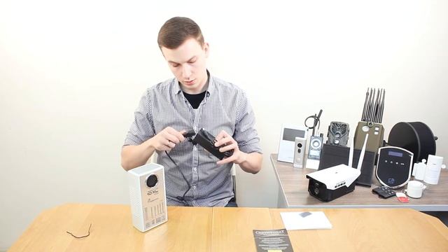 Подготовка к работе подавителя сотовой связи с функцией подавления диктофона Терминатор 10XL Плюс смотреть онлайн