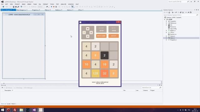 2048 - C# Game With Source Code смотреть онлайн