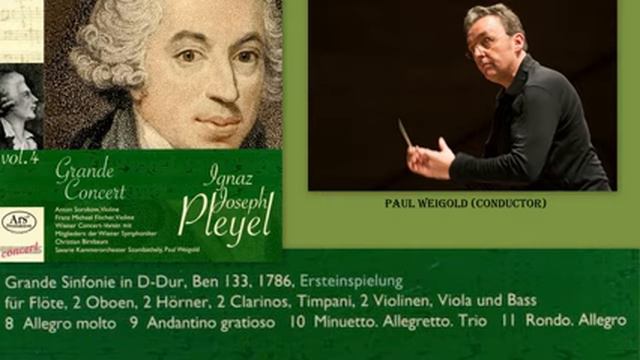 Ignace (Ignaz) Joseph Pleyel: Symphony in D major, Ben. 133, Savaria Chamber Orchestra смотреть онлайн