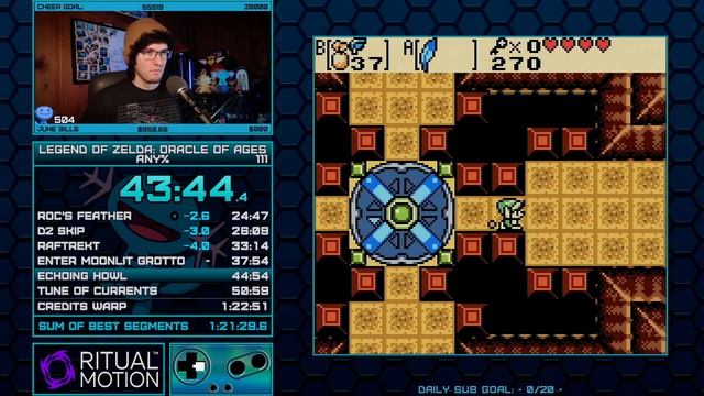 (WR 21/6/2021) Zelda: Oracle of Ages Speedrun - Any% in 1:22:28 смотреть онлайн
