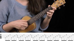 Простая красивая мелодия на укулеле | Как играть на укулеле арпеджио (перебор)