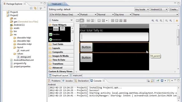 Android: Project 2(v2) - Configuring the Main and String XML files смотреть онлайн
