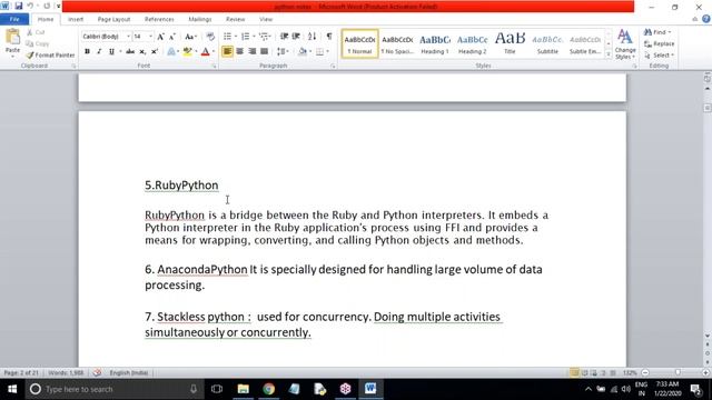 PYTHON tutorials || Demo - 2 || by Mr. Wilson On 22-01-2020 @7AM смотреть онлайн
