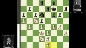 31-я партия Корчной - Карпов, матч на первенство мира 1978. (1-0)