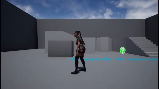 Demo | Animated braids ponytail made with the RigidBody node and physics in Unreal Engine 4.25.3 смотреть онлайн