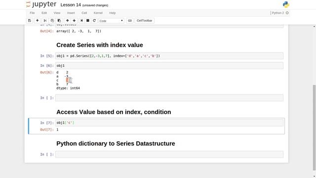 Python Pandas Series DataStructure introduction Tutorial 14 смотреть онлайн