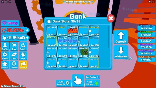 ?ALIEN update and NEW money TOKEN ! Rebirth Champions X : Roblox смотреть онлайн
