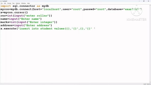 how to insert the data using python in mysql #python смотреть онлайн