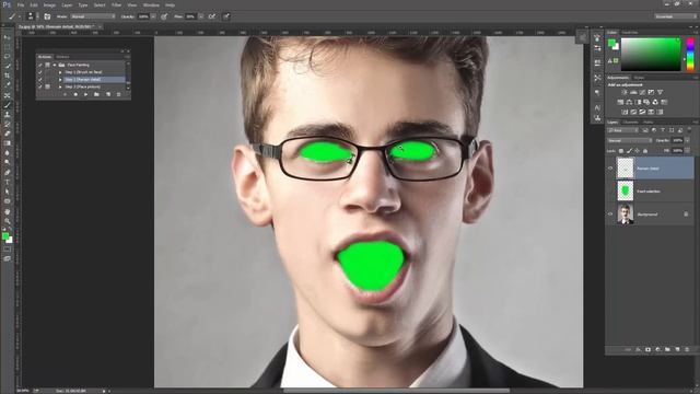 Face Painting photoshop action смотреть онлайн