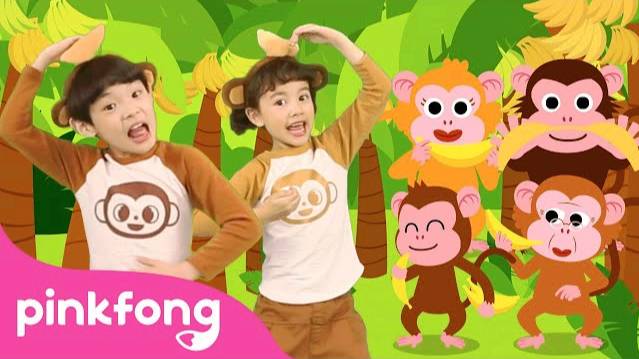 Monkey Banana Dance | Baby Monkey | Dance Along Song | Pinkfong Kids Songs смотреть онлайн