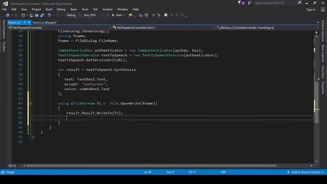 Text to speech using IBM Watson API | Using C# windows forms смотреть онлайн