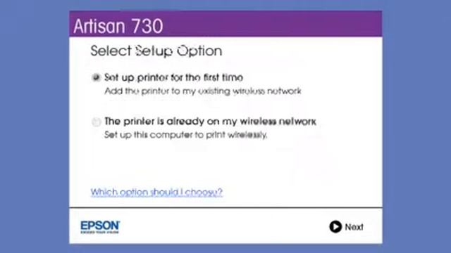 Epson Artisan 730: Wireless Setup Using the Printer's Buttons смотреть онлайн