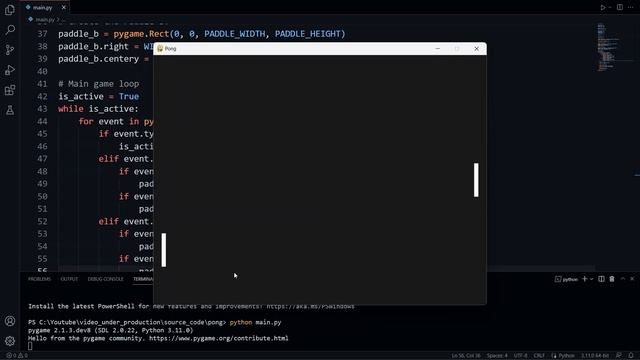 How to Make Pong In Pygame | How to Make Pong in Python | Pygame Tutorial | Python Tutorial смотреть онлайн
