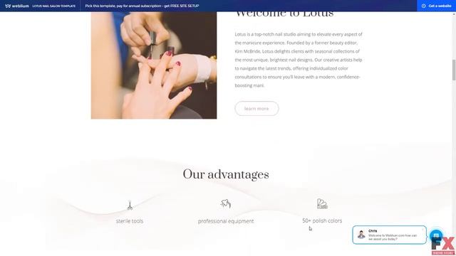 Nail Salon Weblium Website Concept TMT Amos Norton смотреть онлайн